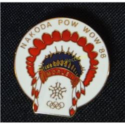 Nakoda Pow Wow 88 Morley Olympic Collector Pin