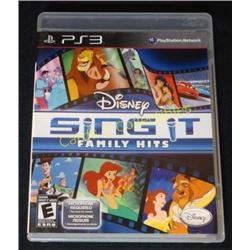 PS3 Disney Sing It Family Hits With Manual