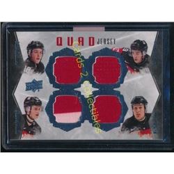 15-16 Upper Deck Team Canada Juniors Quad Jerseys