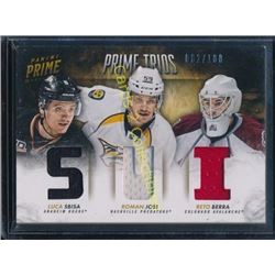 13-14 Panini Prime Trios Jerseys Reto Berra