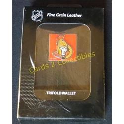 New Ottawa Senators Fine Grain Leather Wallet