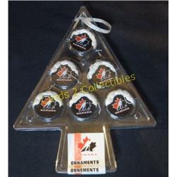 6 Team Canada Ceramic Tree Ornaments
