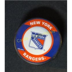 New York Rangers NHL Puck