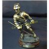 Image 1 : 7" Tall Bronzed Hockey Player With Name Plate