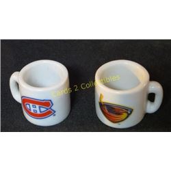 Lot Of 2 MINI NHL Mugs Montreal Canadiens &