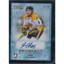 14-15 ITG Heroes & Prospects Jakob Chychrun Auto