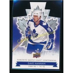 17-18 Toronto Maple Leafs Die Cut Dave Hannan