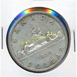 1959 Canadian Silver $1 Coin