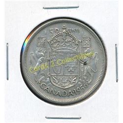 1956 Canadian Silver 50 Cent Coin