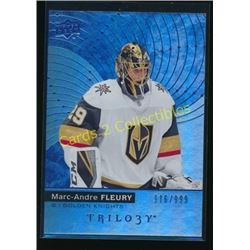 17-18 Upper Deck Trilogy Blue Marc-Andre Fleury