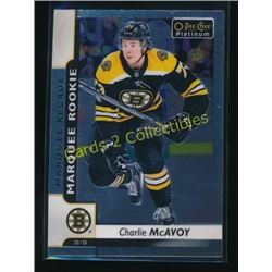 17-18 O-Pee-Chee Platinum #155 Charlie McAvoy RC