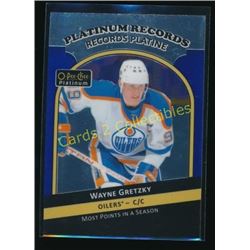 17-18 OPC Platinum Platinum Records Wayne Gretzky