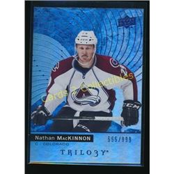 17-18 Upper Deck Trilogy Blue #22 Nathan MacKinnon