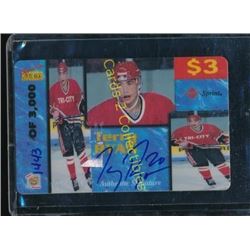 95 Signature Rookies Signed Phone Card Terry Ryan