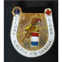 Cluny Alberta Lions Horseshoe Design Collector Pin