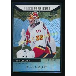 17-18 Upper Deck Trilogy #64 Jon Gillies RC