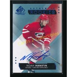 15-16 SP Game Used Autographs Blue Noah Hanifin