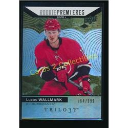 17-18 Upper Deck Trilogy #63 Lucas Wallmark RC