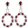 Image 1 : GENUINE AAA BLOOD RED RUBY Earrings