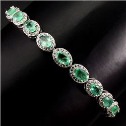 Natural  Green Emerald 56.43 Cts Bracelet