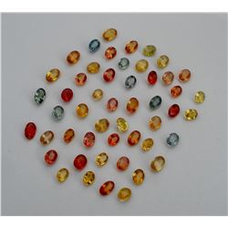 Fancy Multi Color Oval & Pear Sapphire 10 cts plus
