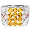 Image 1 : NATURAL AAA ORANGISH YELLOW CITRINE Ring
