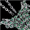 Image 3 : NATURAL  COLUMBIAN EMERALD NECKLACE