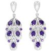 Image 1 : NATURAL AAA PURPLE AMETHYST Earrings