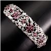 Image 1 : Natural Pink Raspberry Rhodolite Garnet Bangle