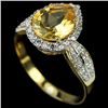 Image 2 : NATURAL  ORANGISH YELLOW CITRINE Ring
