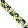 Image 2 : NATURAL CHROME DIOPSIDE, PERIDOT BRACELET