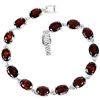 Image 1 : NATURAL AAA DRAK ORANGE RED GARNET Bracelet