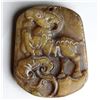 Image 1 : Old Chinese Jade Hand Carved Goat Pendant