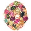 Image 1 : NATURAL MULTI COLOR TOURMALINE Ring