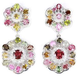 NATURAL AAA MULTI COLOR TOURMALINE Earrings