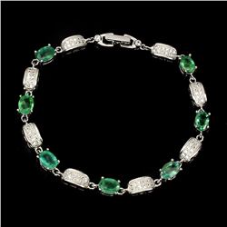 Natural Green Emerald 59 carats Bracelet