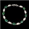 Image 1 : Natural Green Emerald 59 carats Bracelet