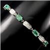 Image 2 : Natural Green Emerald 59 carats Bracelet