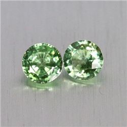 Natural Green Sapphire Pair 1.20 Cts