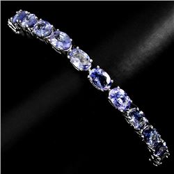 Natural Blue Violet Tanzanite Bracelet
