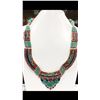Image 1 : Tibet Hand Made Turquoise, Coral, Lapis Lazuli Necklace
