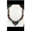 Image 1 : Tibet Hand Made Turquoise, Coral, Lapis Lazuli Necklace