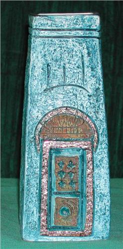 A Troika Coffin Vase Decorated By Sue Lowe Height 17cm 60 100