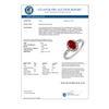 Image 2 : 1.35 CTW Ruby & Diamond Ring 10K White Gold - REF-15W8F - 10118