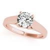 Image 2 : 1.5 CTW Certified VS/SI Diamond Solitaire Ring 18K Rose Gold - REF-584W2F - 28156