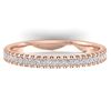 0.75 CTW Certified VS/SI Diamond Eternity Band Ring 14K Rose Gold - REF-53T3M - 30265