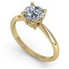 Image 2 : 1.0 CTW VS/SI Diamond Engagement Designer Ring 18K Yellow Gold - REF-289N5Y - 32398