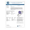 Image 2 : 1.10 CTW Tanzanite & Diamond Ring 18K White Gold - REF-32W2F - 10271