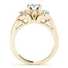 Image 2 : 1.2 CTW Certified VS/SI Diamond 3 Stone Ring 18K Yellow Gold - REF-220W9F - 27983