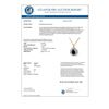 Image 2 : 1.10 CTW Blue Sapphire Pendant 10K Yellow Gold - REF-9A8X - 13635